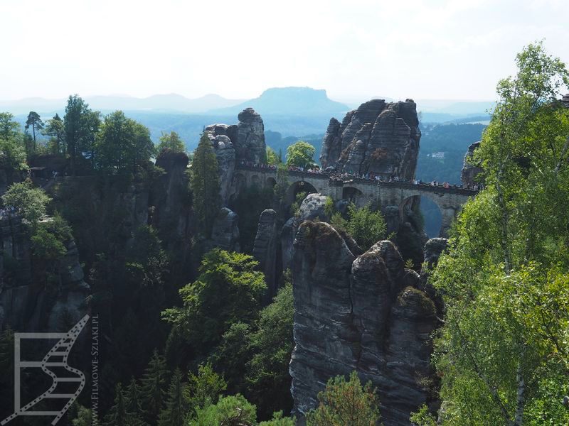 Bastei, w tle Lilienstein