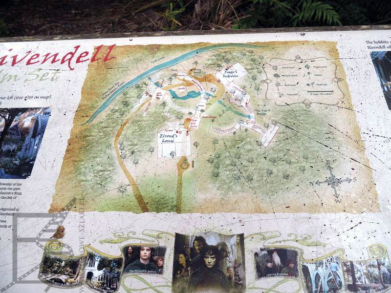 Mapa planu Rivendell w Kaitoke Regional Park