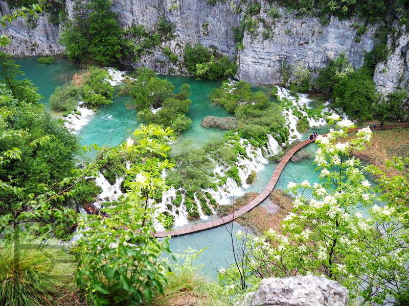 Słynny widok na Plitwice