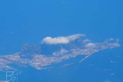 Gibraltar z samolotu