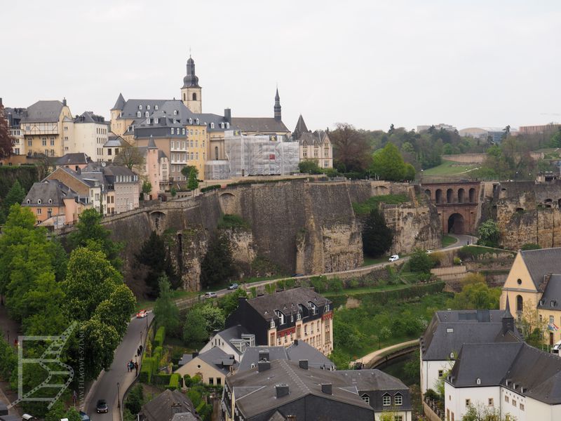 Widok na stare miasto Luksemburg