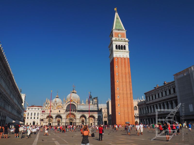 Plac św. Marka i dzwonnica Campanile di San Marco (Wenecja)