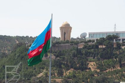 Flaga Azerbejdżanu (Baku, Azerbejdżan)