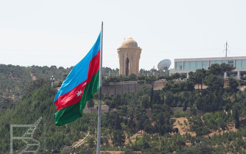 Flaga Azerbejdżanu (Baku, Azerbejdżan)