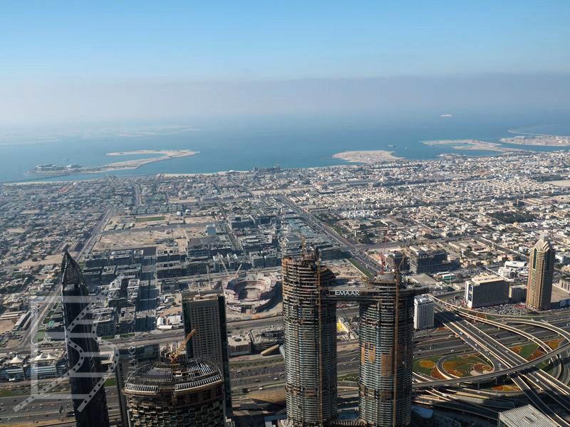 Widok na Dubaj z Burj Khalifa