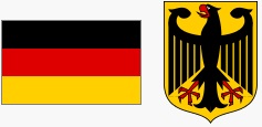 Flaga i godło Niemiec (za wikipedia.org)