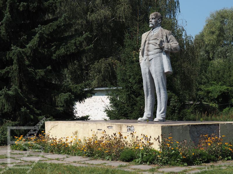 Prawdopodobnie ostatni pomnik Lenina na Ukrainie (Czarnobyl)