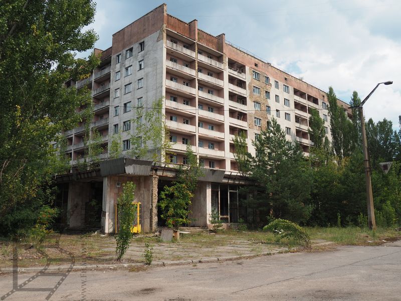Opuszczone domy mieszkalne w Prypeci