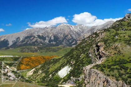 Kura Tawhiti Conservation Area (widok z Flock Hill)