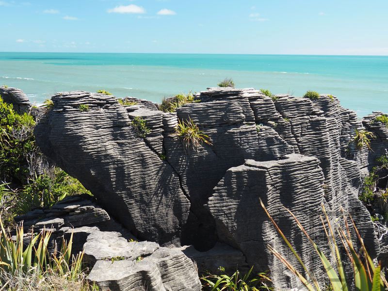 Pancake Rocks i morze Tasmana