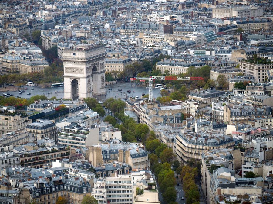 Widok na Łuk Tryumfalny, Paryż