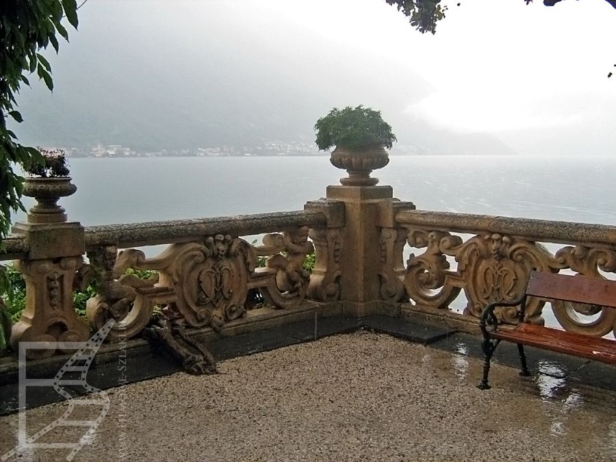 Villa Del Balbianello i widok na jezioro Como