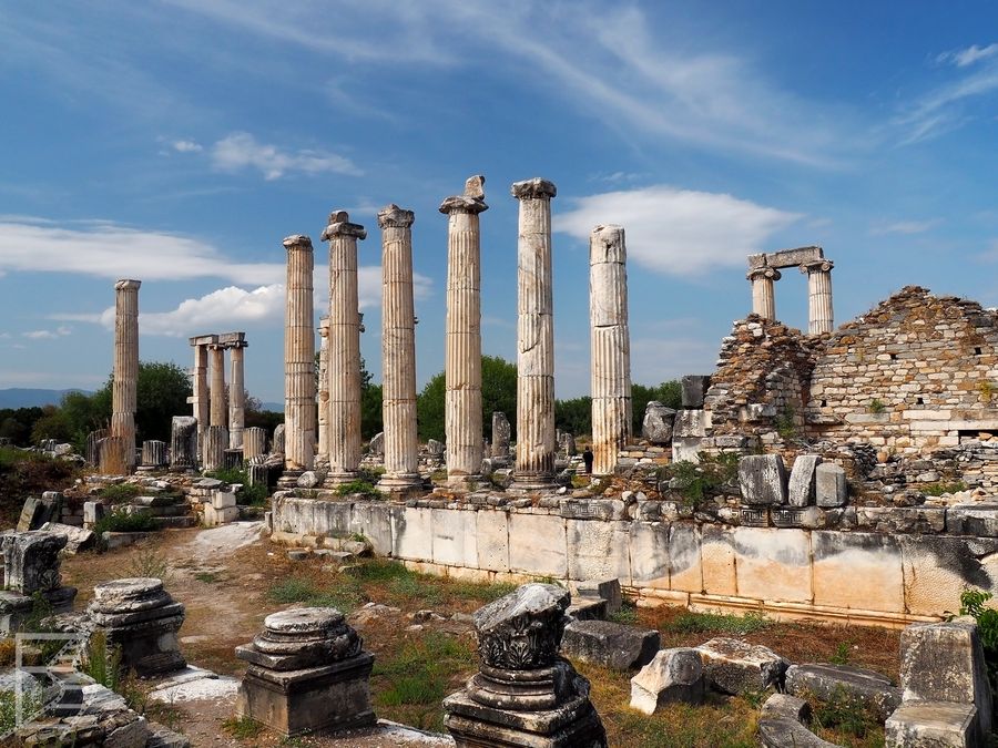 Ruiny bazyliki w Afrodyzji