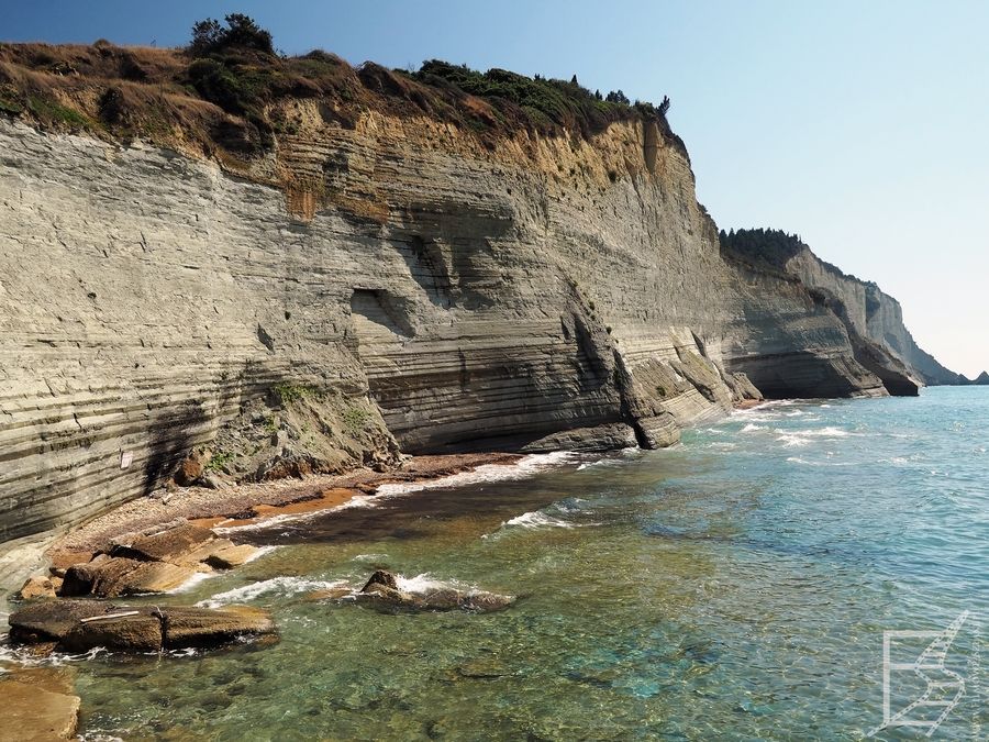 Plaża Logas, klify Korfu