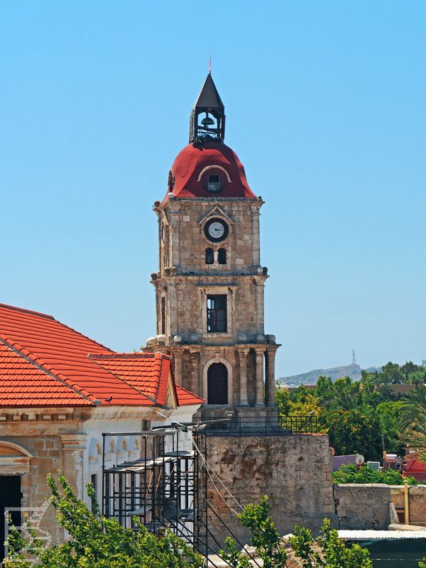 Średniowieczna Wieża Zegarowa - Rodos