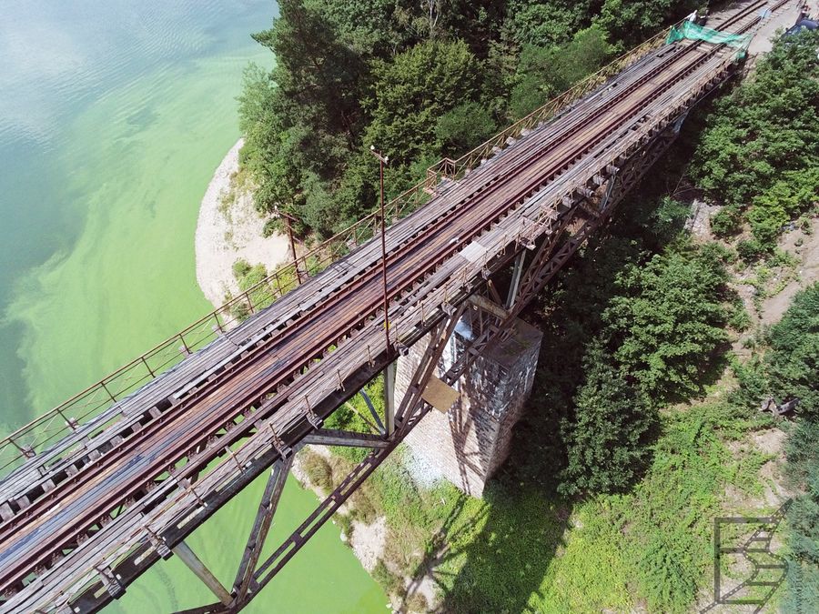 Zabytkowy most kolejowy w Pilchowicach