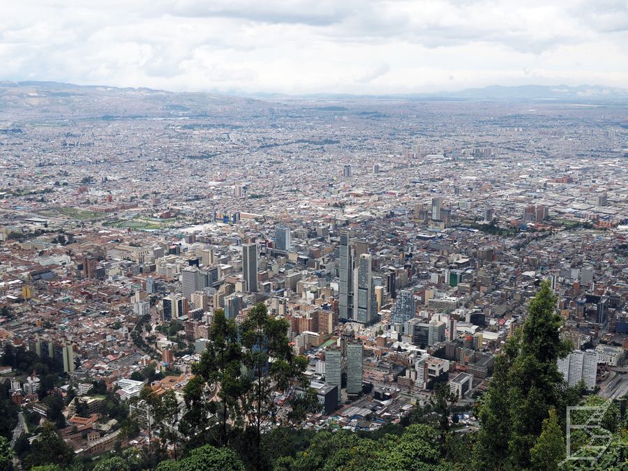 Bogota widziana ze wzgórza Monserrate