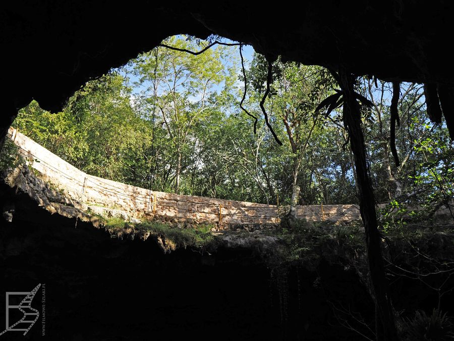 Cenote Suytun od dołu