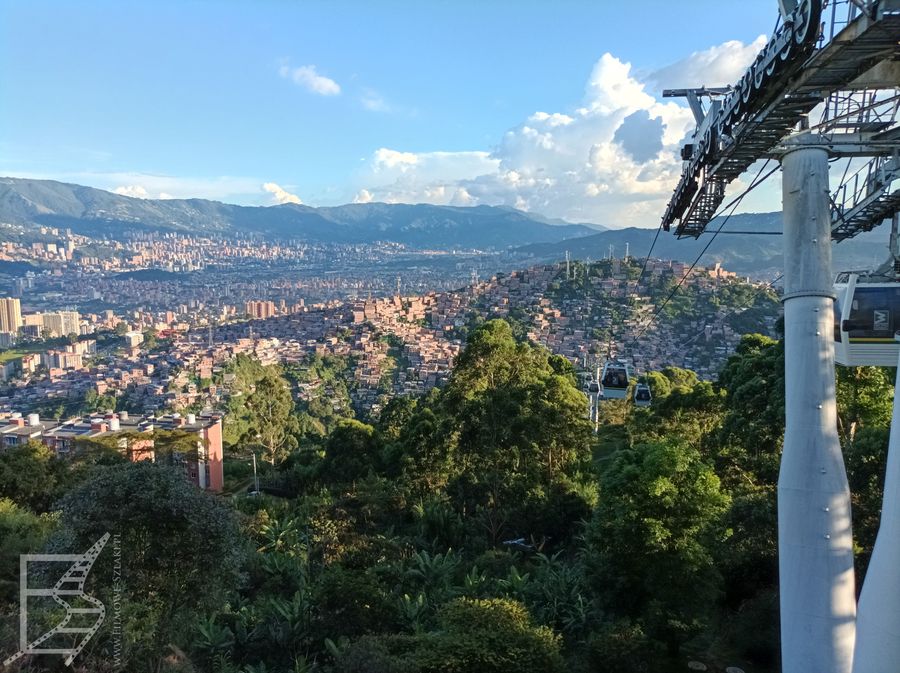 Widok na Medellin