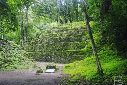 Yaxchilan, dawne miasto Majów obecnie porośnięte dżunglą