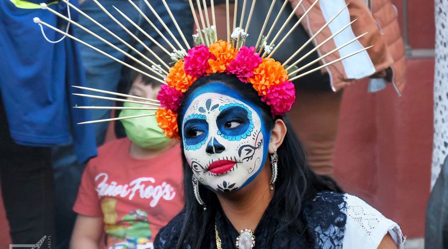 Dia de los Muertos, parada w mieście Oaxaca