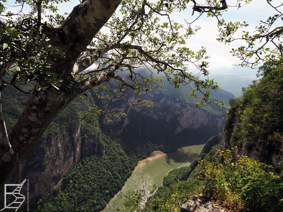 Widok na kanion Sumidero z góry