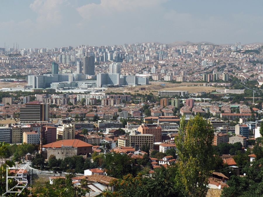 Widok na Ankarę z cytadeli