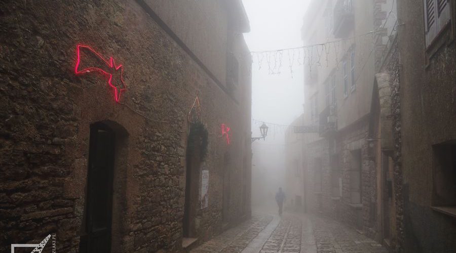 Erice ma sporo kamiennej zabudowy