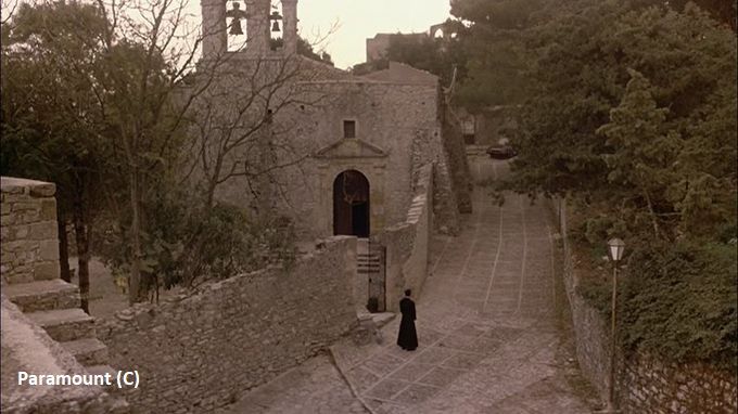 „Ojciec chrzestny 3” i kościół św. Urszuli w Erice