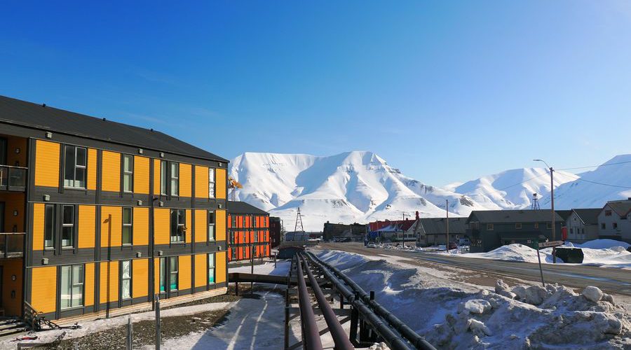 Centrum Longyearbyen, Spitsbergen, Svalbard