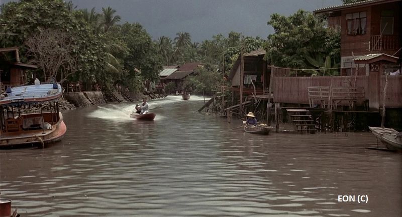 Bangkok i James Bond i „Człowiek ze złotym pistoletem” oraz kanały (tak zwane khlong lub klong)