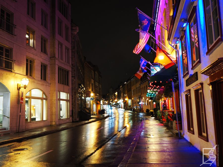 Stary Quebec nocą