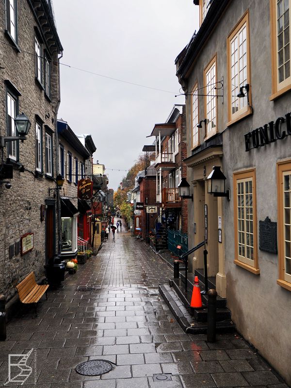 Rue du Petit Champlain, jedna z najsłynniejszych ulic w centrum miasta Quebec