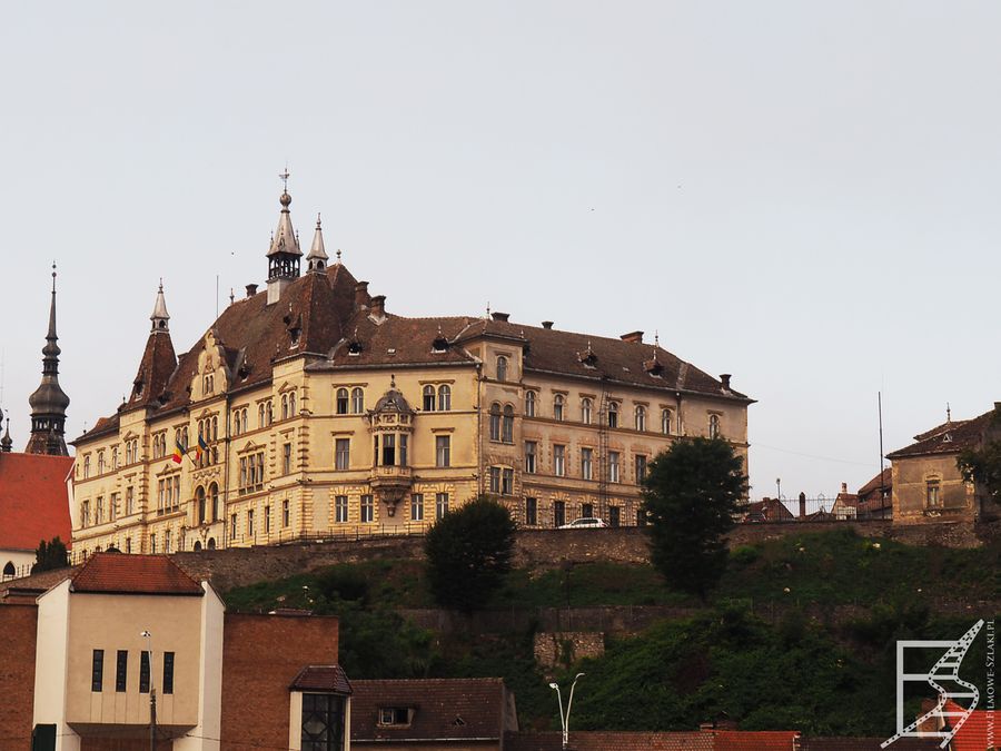 Widok na starą Sighisoarę