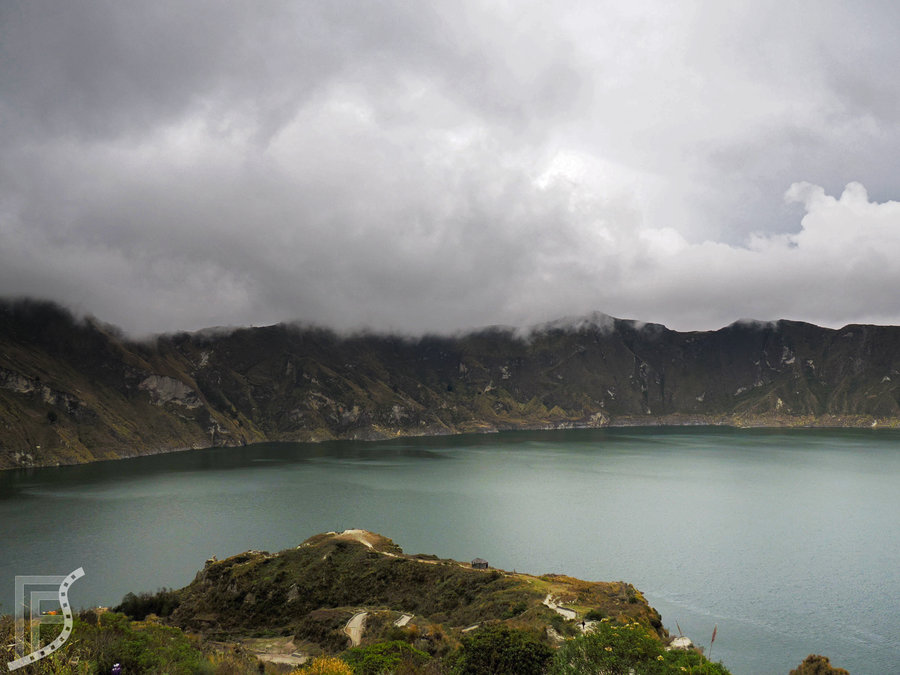 W naszym przypadku Laguna Quilotoa była pokryta chmurami