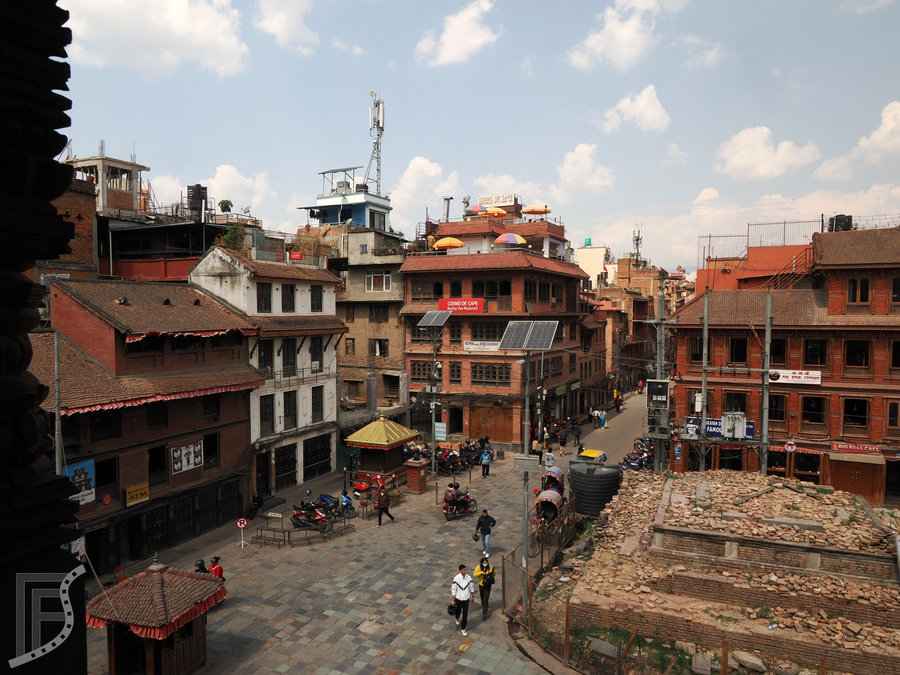 Widok na plac Durbar w Katmandu